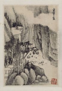 <<dong qi chang shan shui ce>> by Dong Qichang
