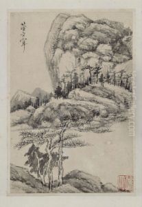 <<dong qi chang shan shui ce>> by Dong Qichang