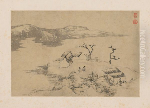 <<yuan ji shan shui ren wu tu ye>> - view 1