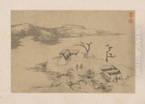 <<yuan ji shan shui ren wu tu ye>> by Shitao Daoji