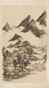 <<wang yuan qi shan shui ce>> by Wang Yuanqi