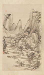 <<wang yuan qi shan shui ce>> by Wang Yuanqi