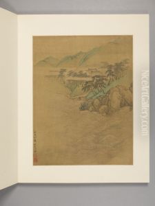 <<wang hui fang gu shan shui ce>> by Wang Hui