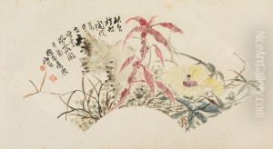 <<chen heng ke qiu hua tu shan mian>> by Chen Shizeng