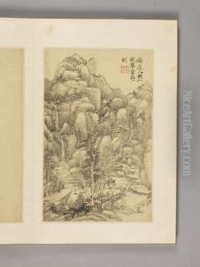 <<wang yuan qi shan shui ce>> by Wang Yuanqi
