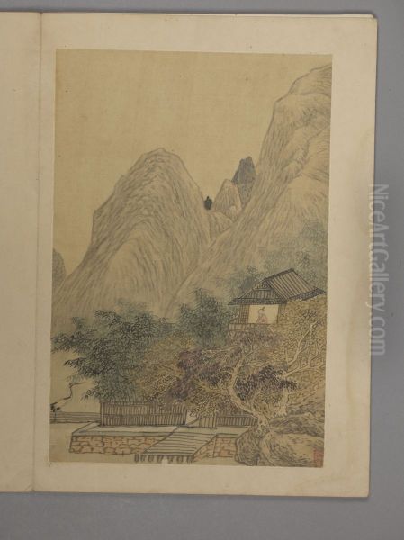 <<shao mi shan shui hua hui ce>> - view 1