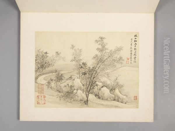 <<wang hui shan shui zhu shi ce>> - view 1