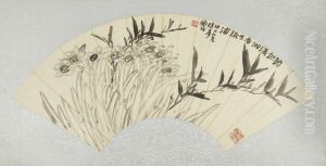<<chen heng ke mo zhu shui xian tu shan mian>> by Chen Shizeng