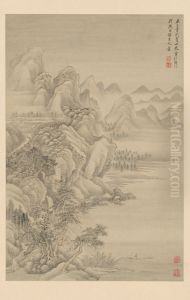<<wang hui fang gu shan shui ce>> by Wang Hui