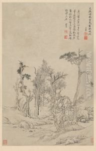 <<wang hui fang gu shan shui ce>> by Wang Hui