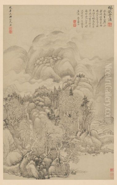<<wang hui fang gu shan shui ce>> - view 1