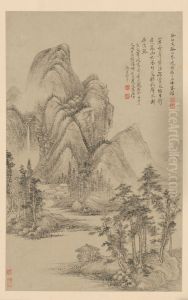 <<wang hui fang gu shan shui ce>> by Wang Hui