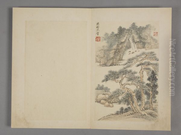 <<wang hui fang gu shan shui ce>> - view 1