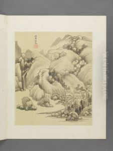 <<wang jian fang gu shan shui ce>> by Wang Jian