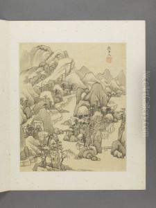 <<wang jian fang gu shan shui ce>> <<wang jian fang gu shan shui ce>>