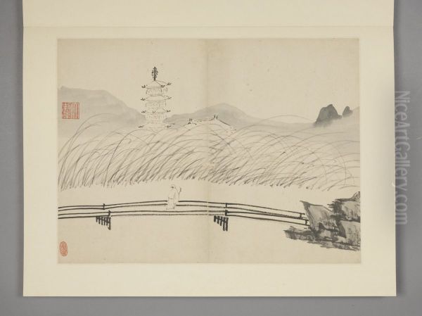 <<chen hao shan shui ce>> - view 1