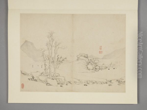 <<chen hao shan shui ce>> - view 1