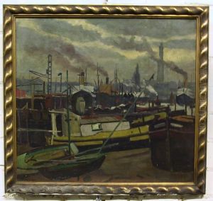 Zicht Op Een Industriestad by Marcel Canneel