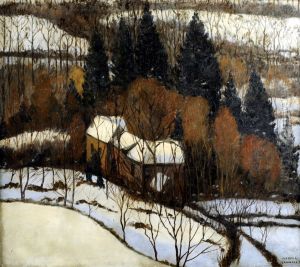 Paysage Hivernal by Marcel Canneel