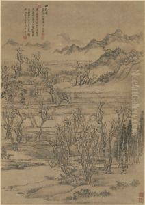 <<wang hui shan zhuang tu zhou>> by Wang Hui
