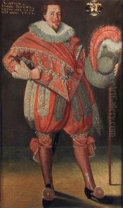 Portratt av Johan Patkull , f. 1596 , kapten. by Georg Gunther Kraill