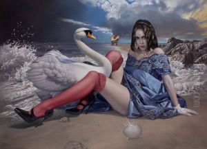 Leda and the Swan by Michael Maschka