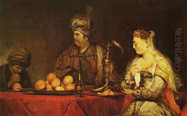 Assuerus et Aman au repas d'Esther (deux tableaux) - view 1