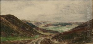 Heath landscape. (18 x 37 cm). Heath landscape. (18 x 37 cm).