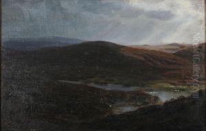 Heath landscape. (30 x 45 cm).