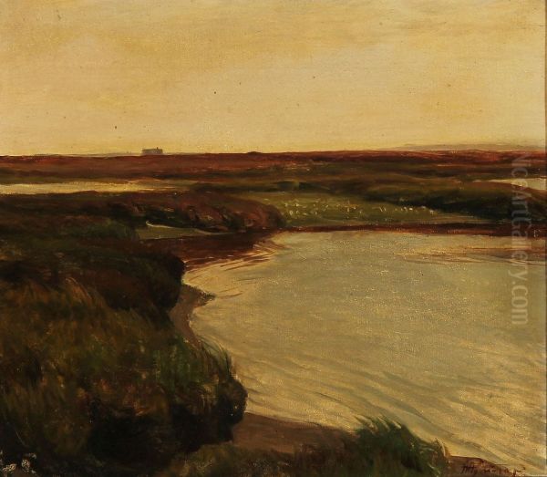 Heath landscape. (33 x 37 cm). - view 1