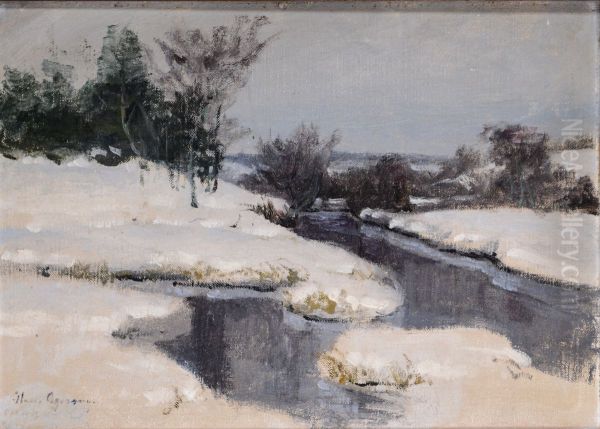 Snow covered landscape. - view 1