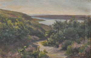 Landscape with a river. Landscape with a river.