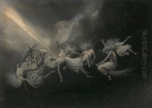 Lightning Struck a Flock of Witches by William Holbrook Beard