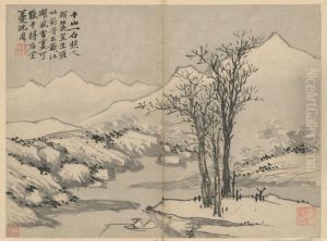 <<chen zhou wo you tu ce-xue jiang yu fu>> by Shen Zhou
