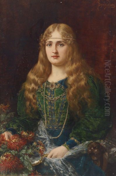 Junge Frau in historischem Kostum - view 1