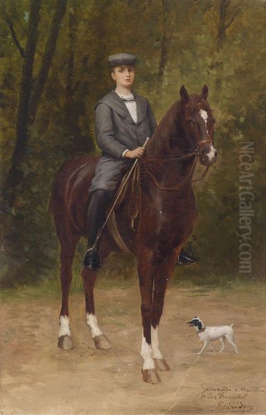 Oskar von Fraenkel (1887-1940) zu Pferd - view 1