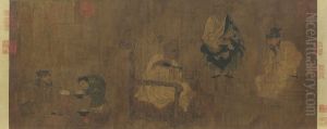 Xiao Yi Obtaining the Lanting Manuscript, Taipei copy
