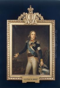 Portratt av konung Gustav IV Adolf av Sverige (1778-1837), malat av Jonas Forsslund (1754-1809) 1794.
