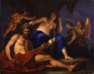 Hercules at the feet of Omphale by Sebastiano Ricci