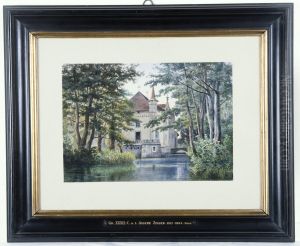 Hallwil Castle (from the South - east) by Jakob Josef Zelger