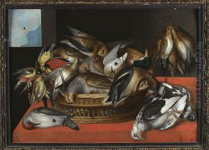 Stilleben, faglar by Peter Paul Binoit