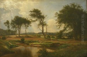 Dansk landskab. by Carl Frederik Aagaard