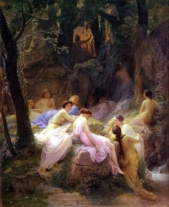 Nymphs Listening To The Songs of Orpheus by Charles Jalabert
