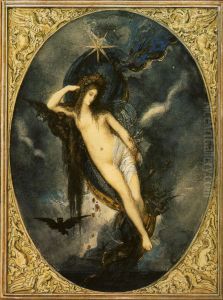 Nyx, Night Goddess by Gustave Moreau
