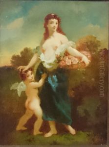 Nymph and Cupid by Narcisse Virgilio Diaz