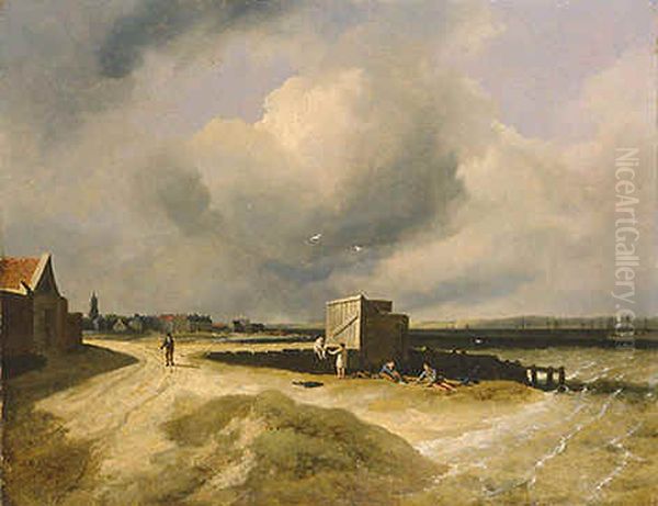 View of Irishtown from Sandymount - view 1
