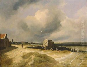 View of Irishtown from Sandymount