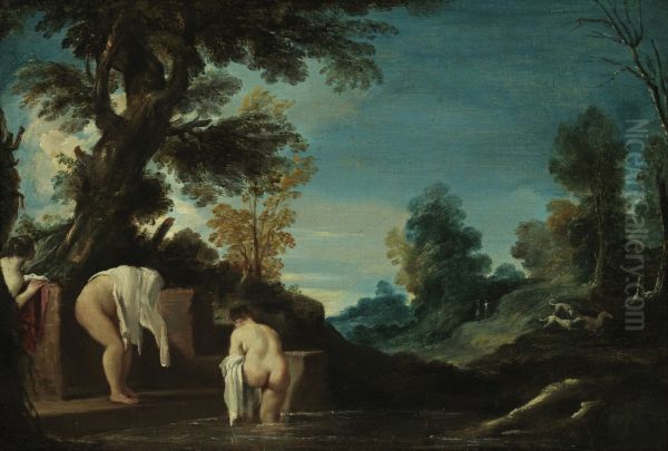 Landscape with Bathing Women - view 1