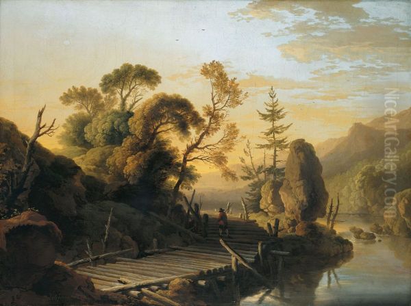 Landscape with a billet dam - view 1