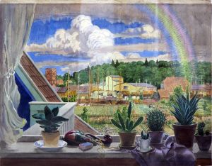 Blick aus dem Fenster by Albert Konig